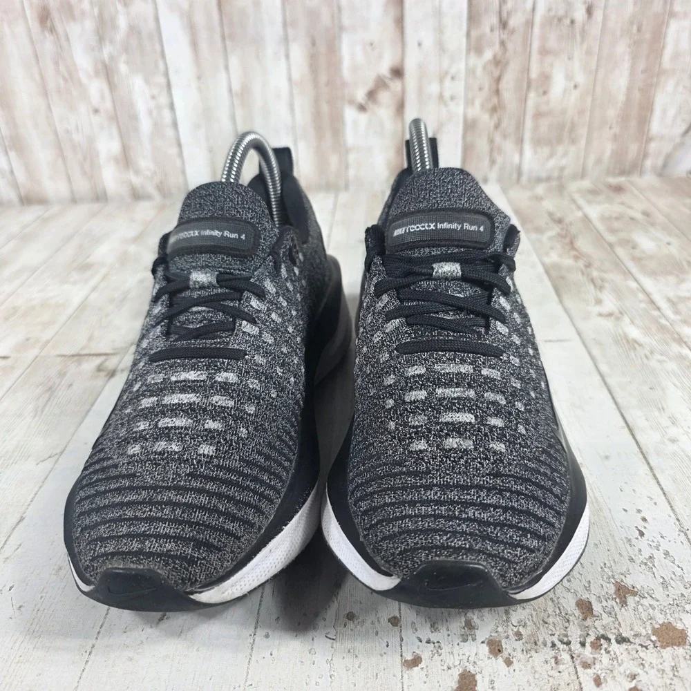 Nike ReactX Infinity Run 4‎ Womens Running Shoes Black White DR2670-003 Size 7.5
